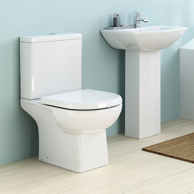 Rimless Close Coupled Toilets - Bathroom4Less