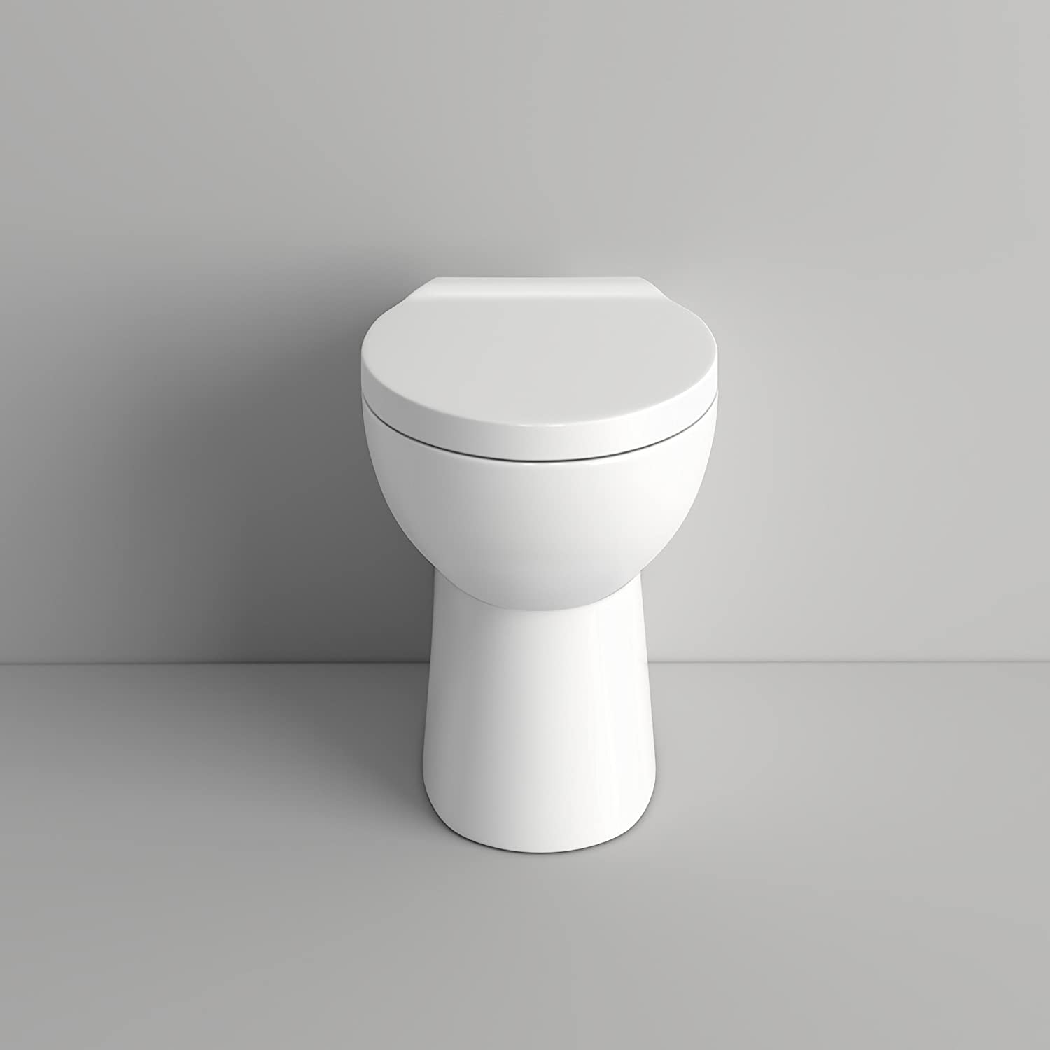 Modern WC Unit with Back to Wall Toilet in Gloss White. Ideal for UK bathrooms. Soft Close Seat included. Buy now at Bathroom4Less.