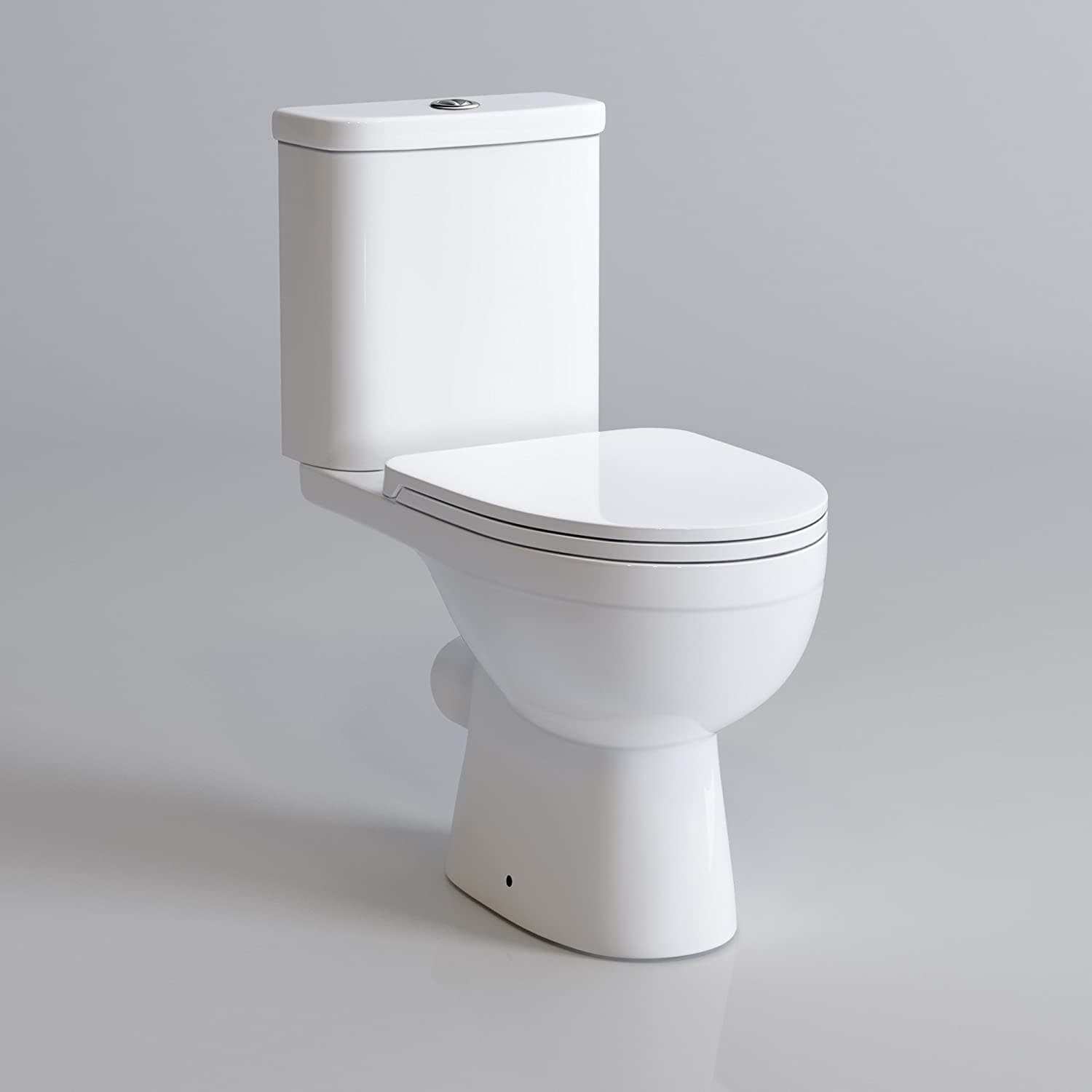 Modern Gloss White Bathroom Combination Unit: Toilet, Seat, Vanity Unit, and Basin. Ideal for UK homes, stylish and functional.