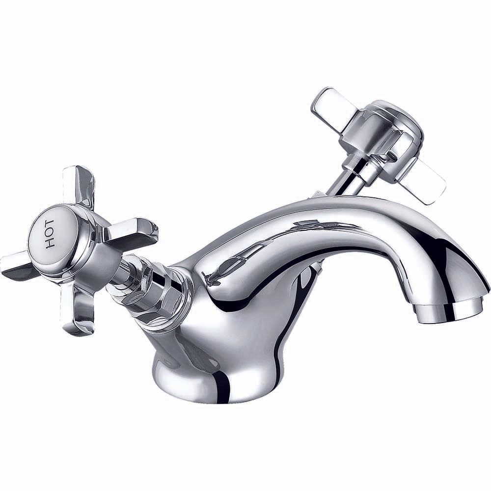 Regency Traditional Mono Basin Mixer Tap with Waste - Chrome