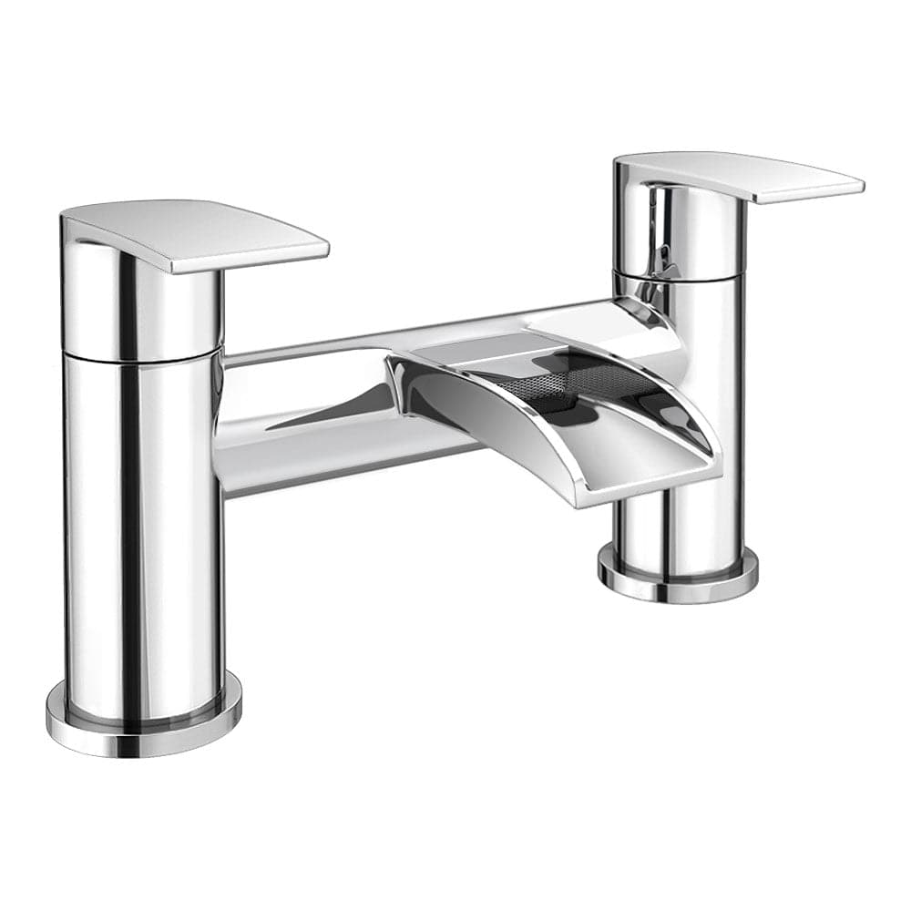 Symphony Round Waterfall Bath Filler Mixer Tap in Chrome | Bathroom4Less UK. Stylish design, easy installation, great value.