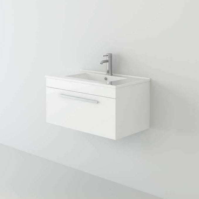 Venus 700 White WH unit with Slim basin, perfect for modern bathrooms. Buy now for stylish and functional bathroom solutions at Bathroom4Less.