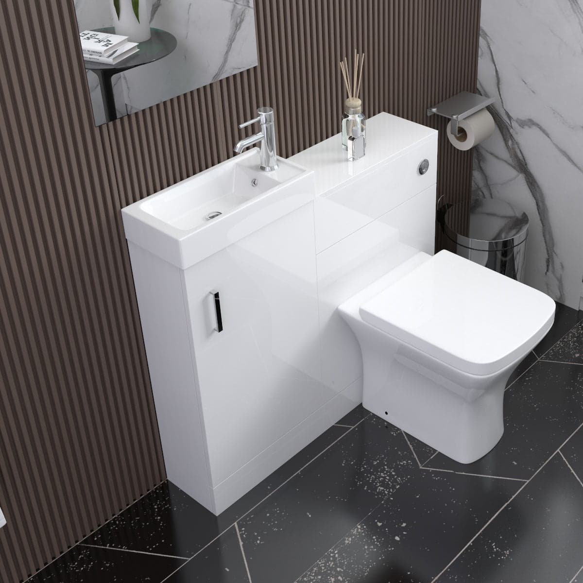 Mini Modern Flooratanding Bathroom Suite