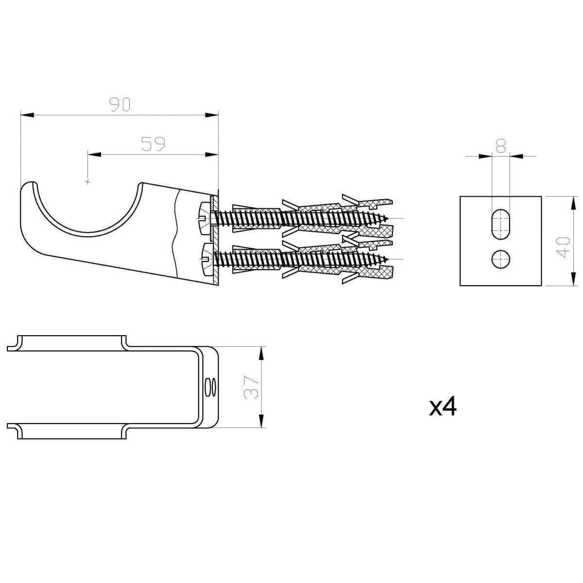 Helena MKII Column Vertical Radiator - Raw Metal