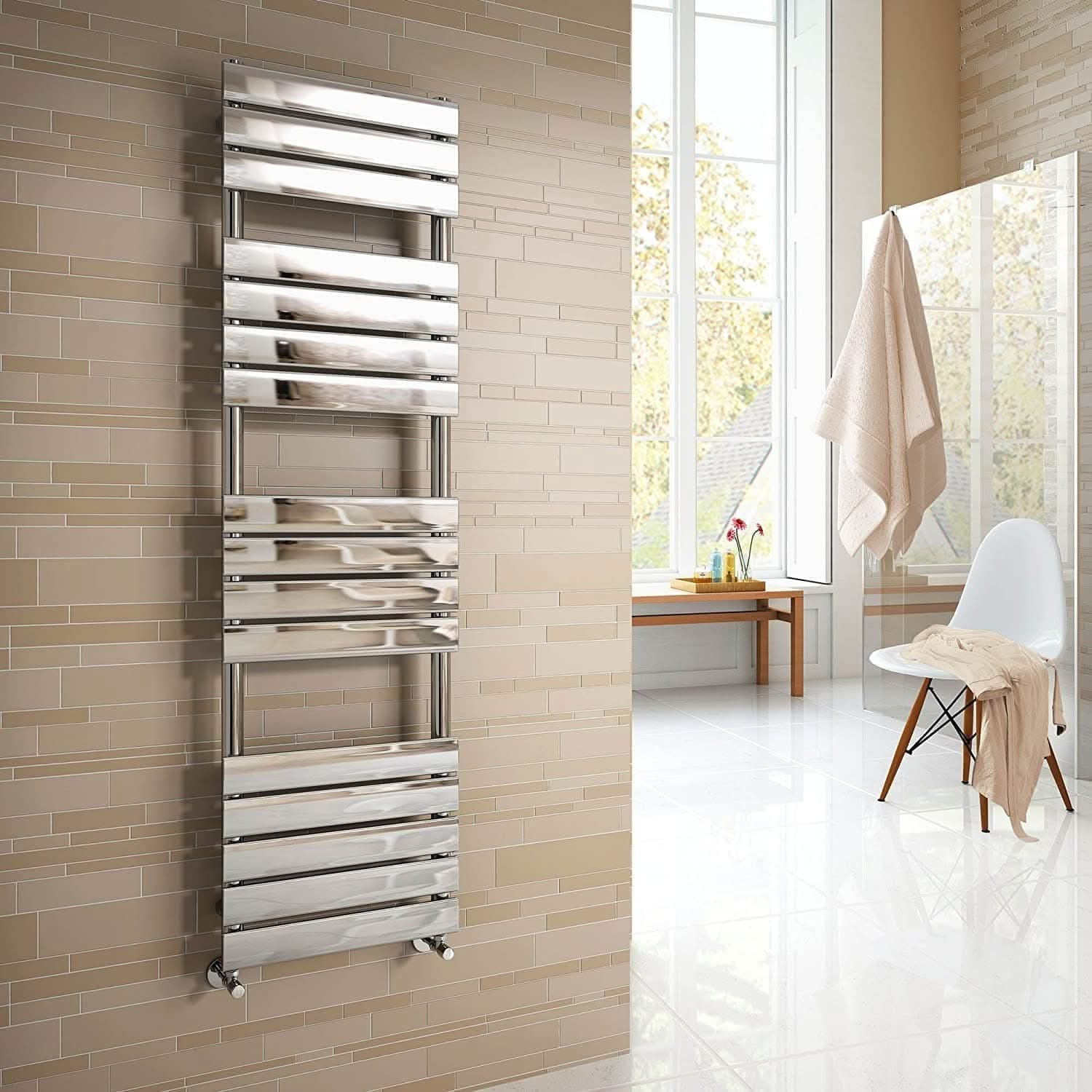 Lambeth Designer Flat Panel Heated Towel Rail