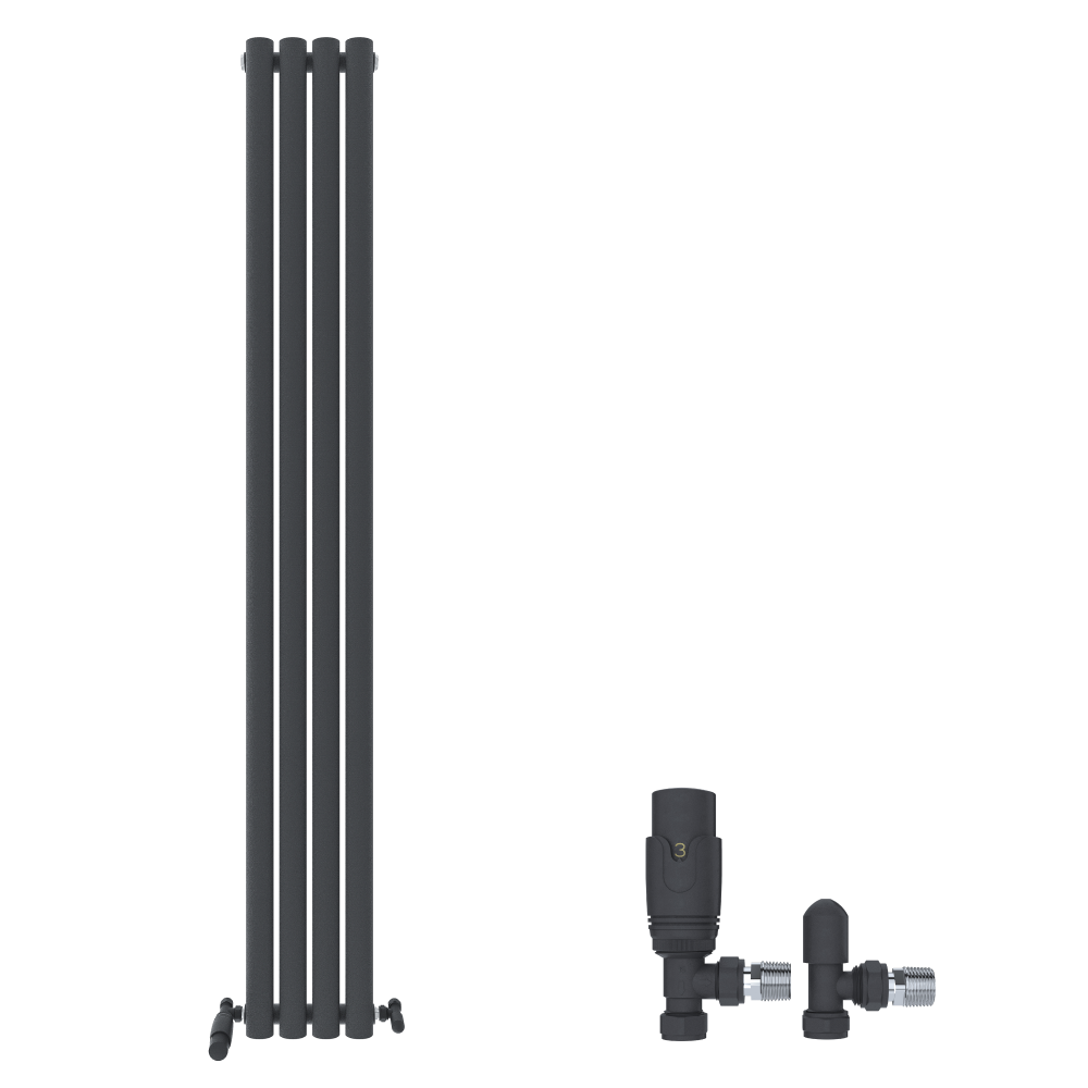 iBathUK Strata Vertical Radiators, Single Oval Panel Radiator, Designer Radiators, Single Panel Radiators