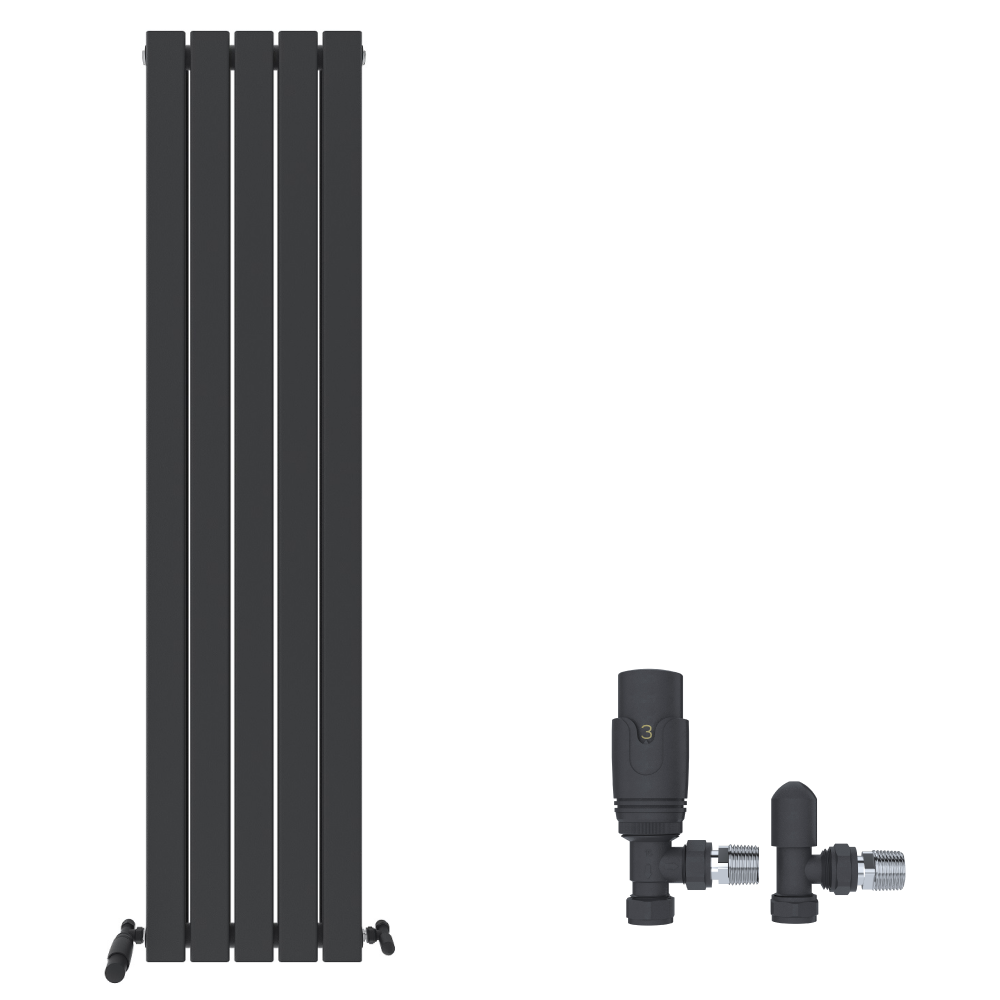 iBathUK Apex Vertical Double Panel Slim Flat Radiator, Designer Radiator, Vertical Radiators