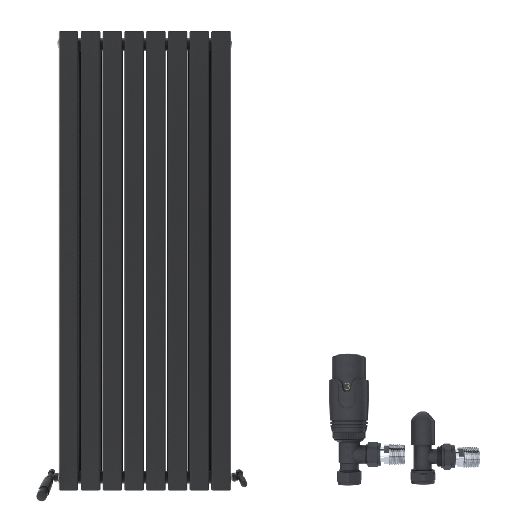 iBathUK Apex Vertical Double Panel Slim Flat Radiator, Designer Radiator, Vertical Radiators