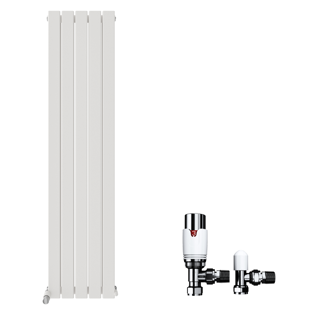 iBathUK Apex Vertical Double Panel Slim Flat Radiator, Designer Radiator, Vertical Radiators