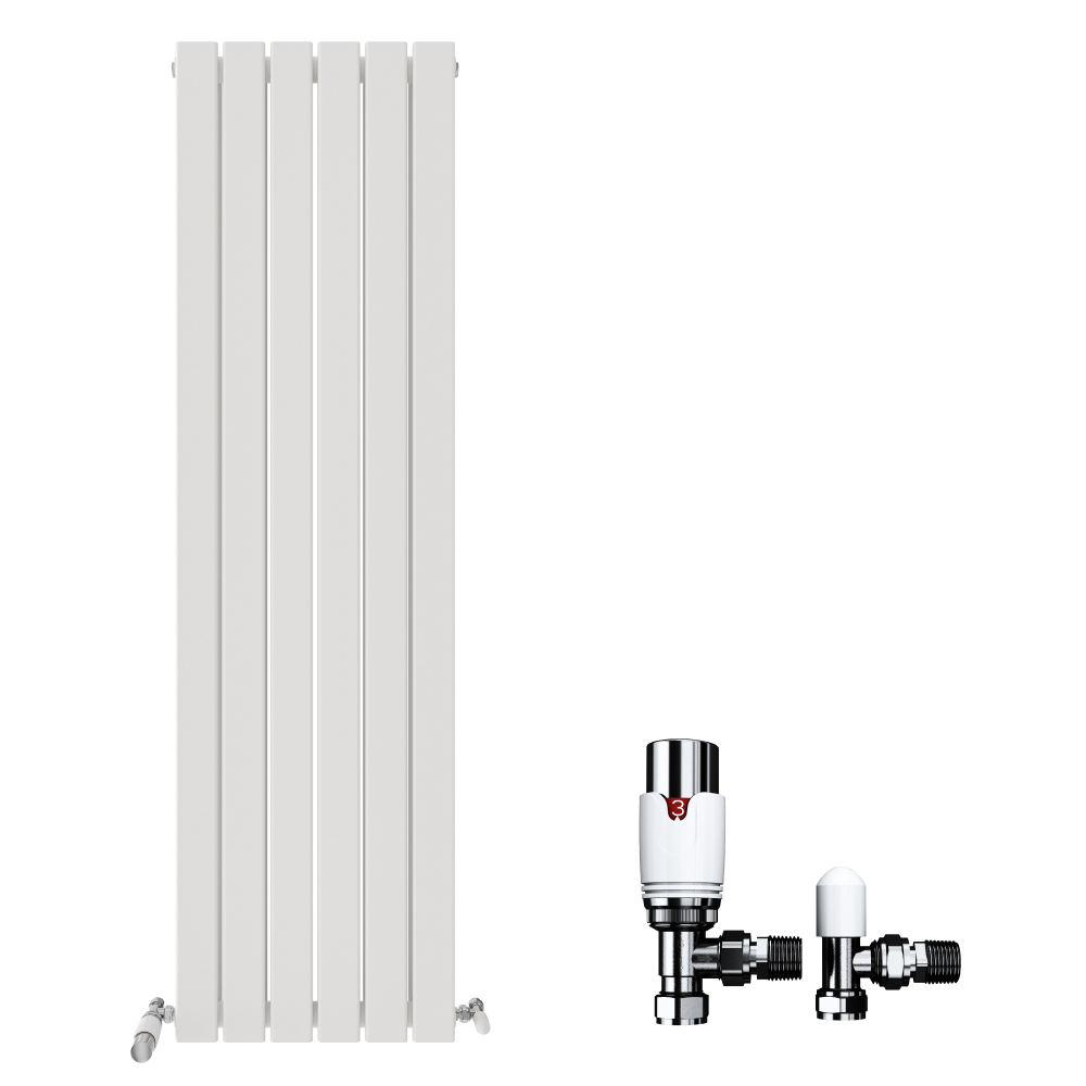 iBathUK Apex Vertical Double Panel Slim Flat Radiator, Designer Radiator, Vertical Radiators