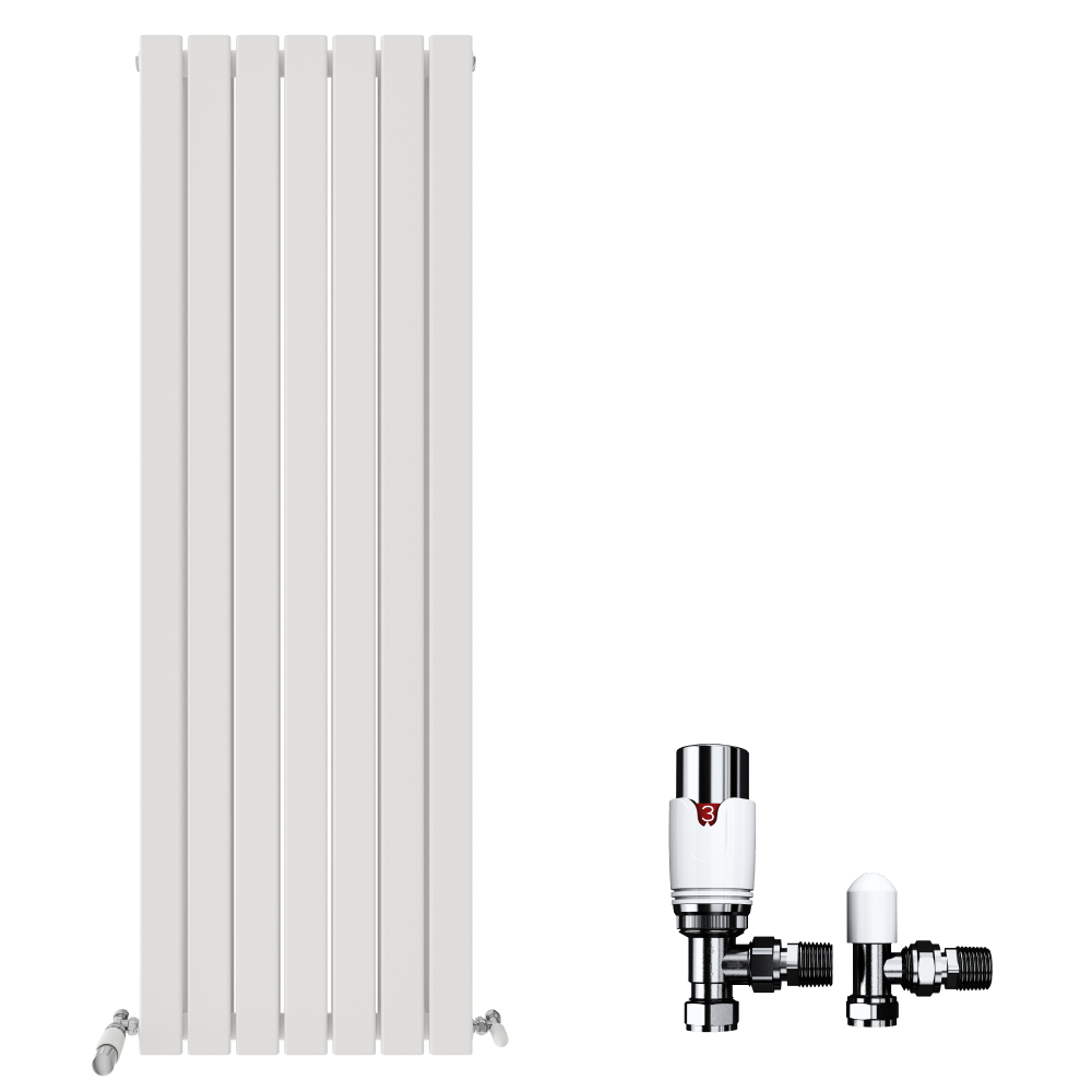 iBathUK Apex Vertical Double Panel Slim Flat Radiator, Designer Radiator, Vertical Radiators