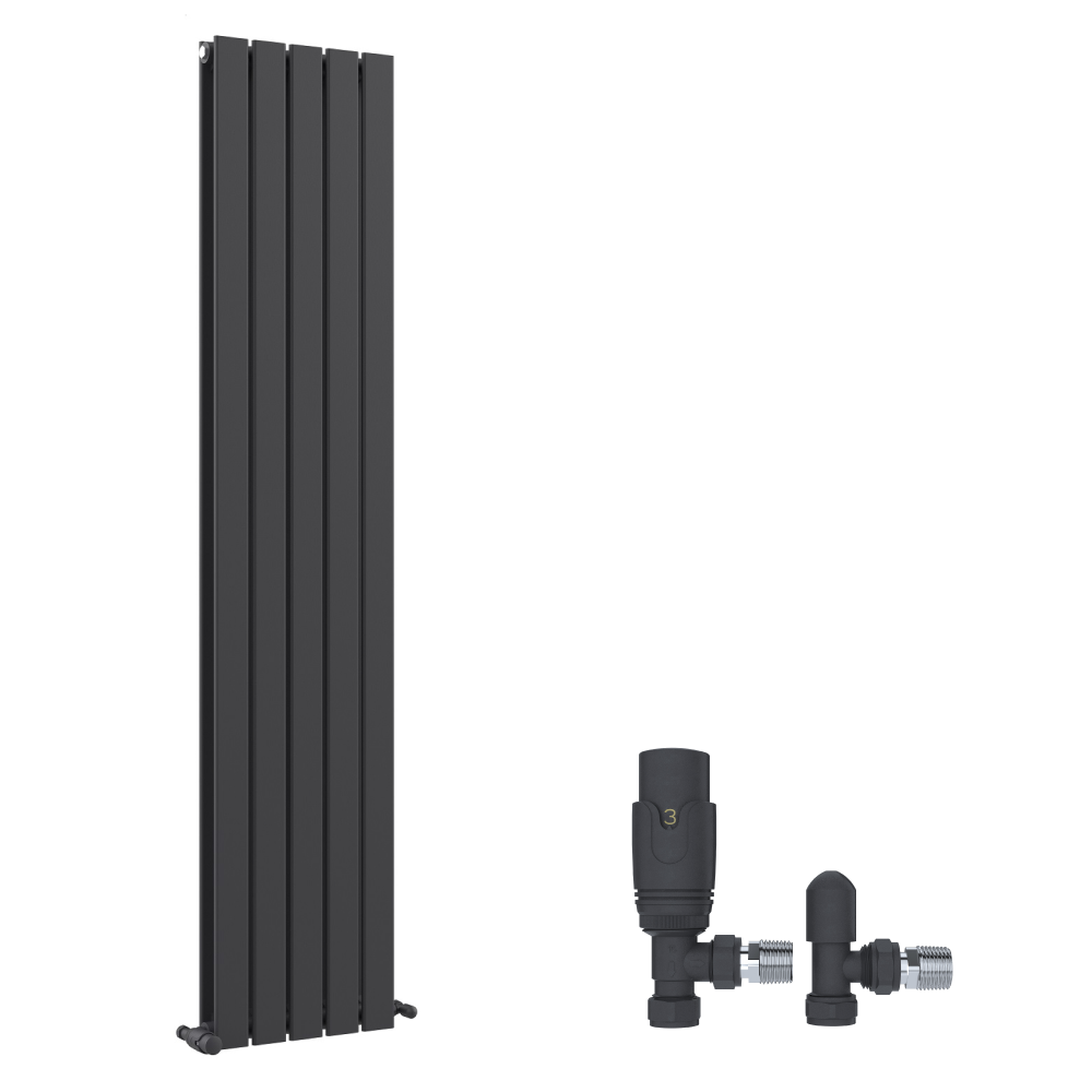 iBathUK Apex Vertical Double Panel Slim Flat Radiator, Designer Radiator, Vertical Radiators