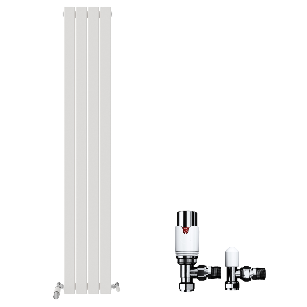 iBathUK Apex Vertical Double Panel Slim Flat Radiator, Designer Radiator, Vertical Radiators