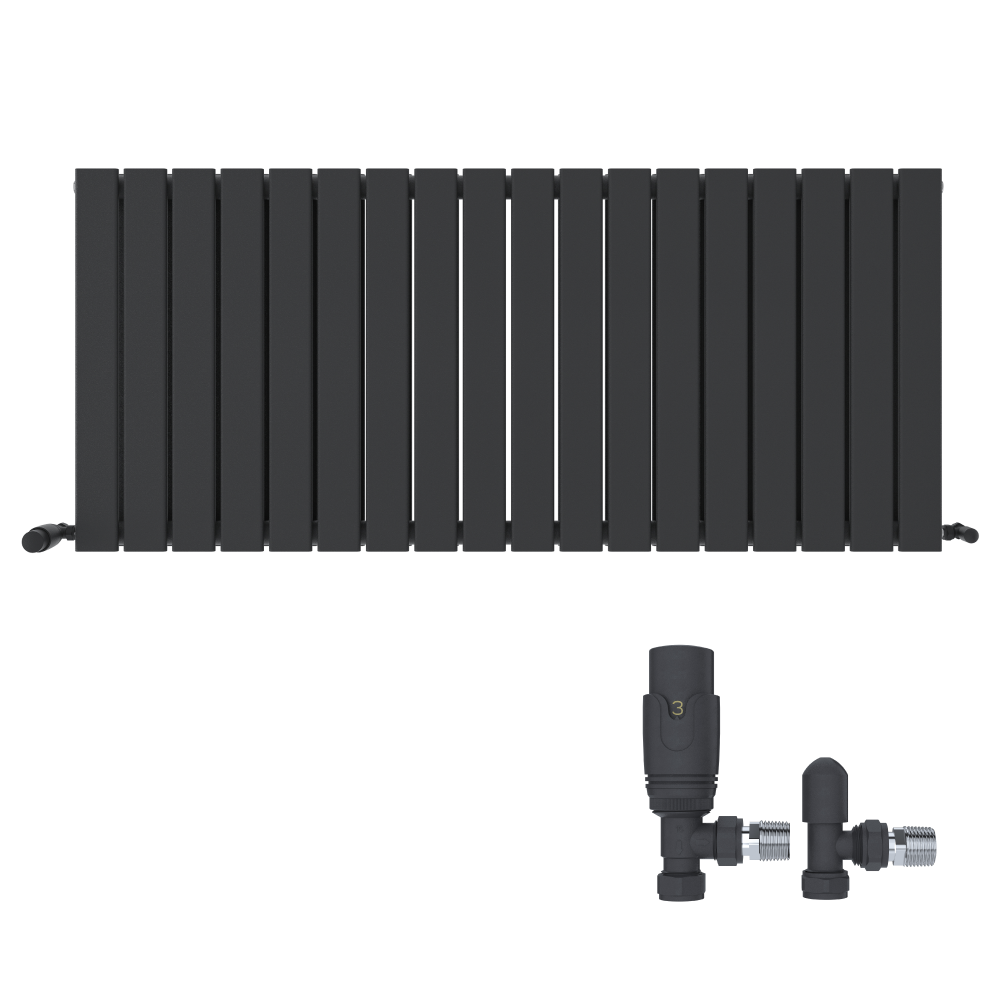 iBathUK Apex Horizontal Radiators, Double Slim Flat Panel Radiator, Designer Radiators, Double Panel Radiators