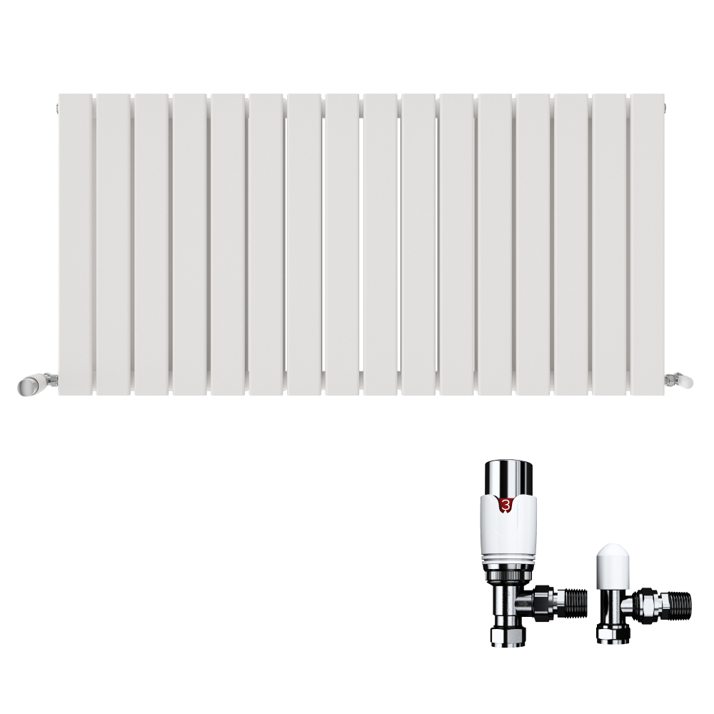 iBathUK Apex Horizontal Radiators, Double Slim Flat Panel Radiator, Designer Radiators, Double Panel Radiators