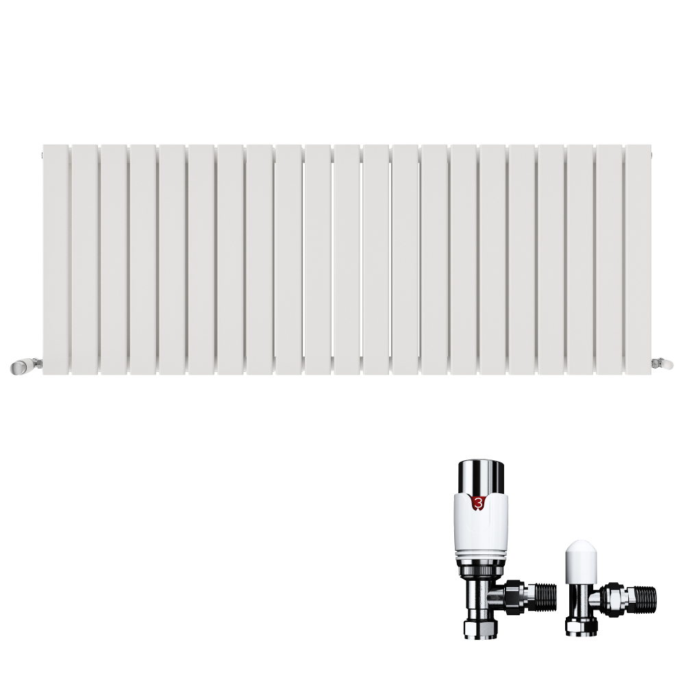 iBathUK Apex Horizontal Radiators, Double Slim Flat Panel Radiator, Designer Radiators, Double Panel Radiators