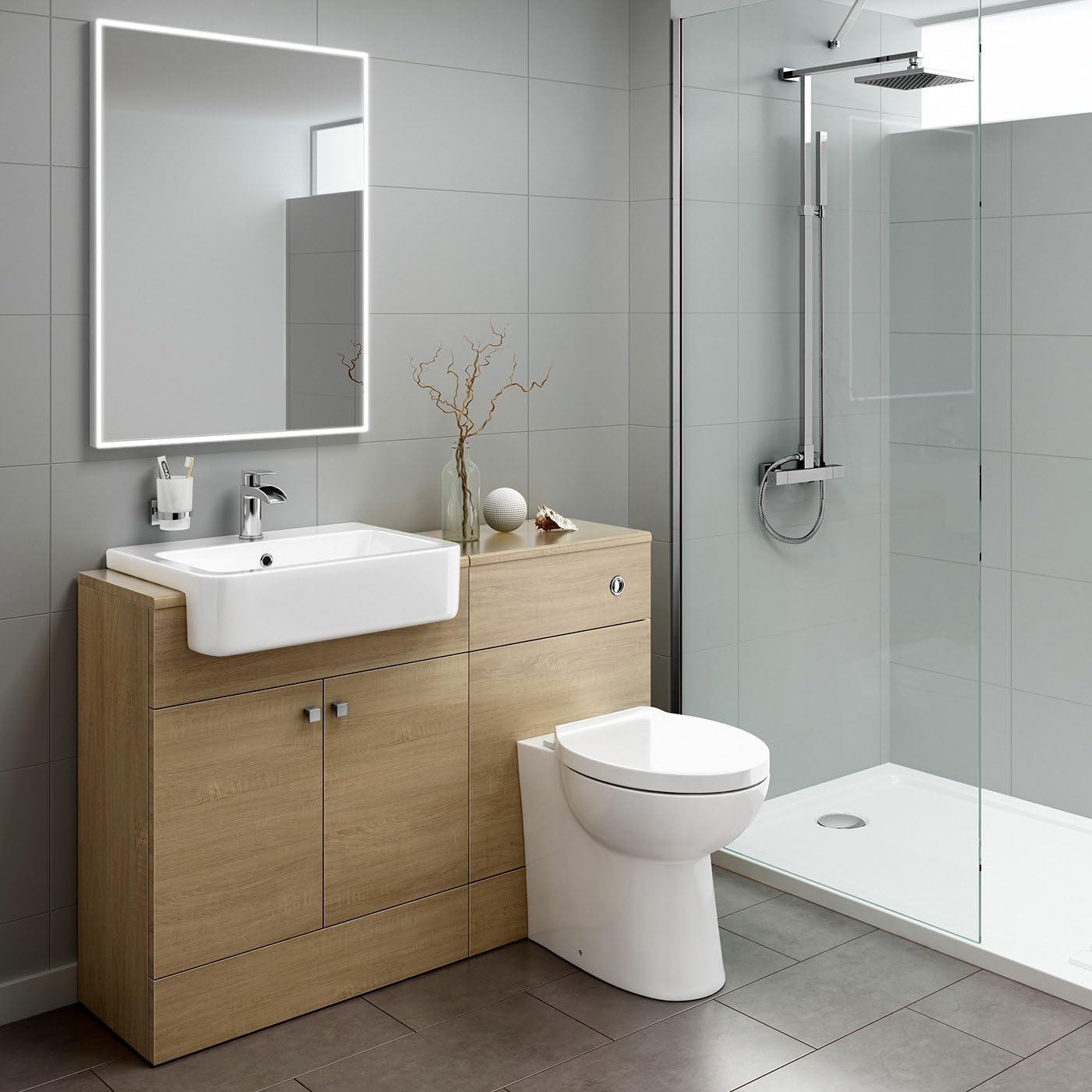 Harper Floor Standing Bathroom Suite With Standard Toilet