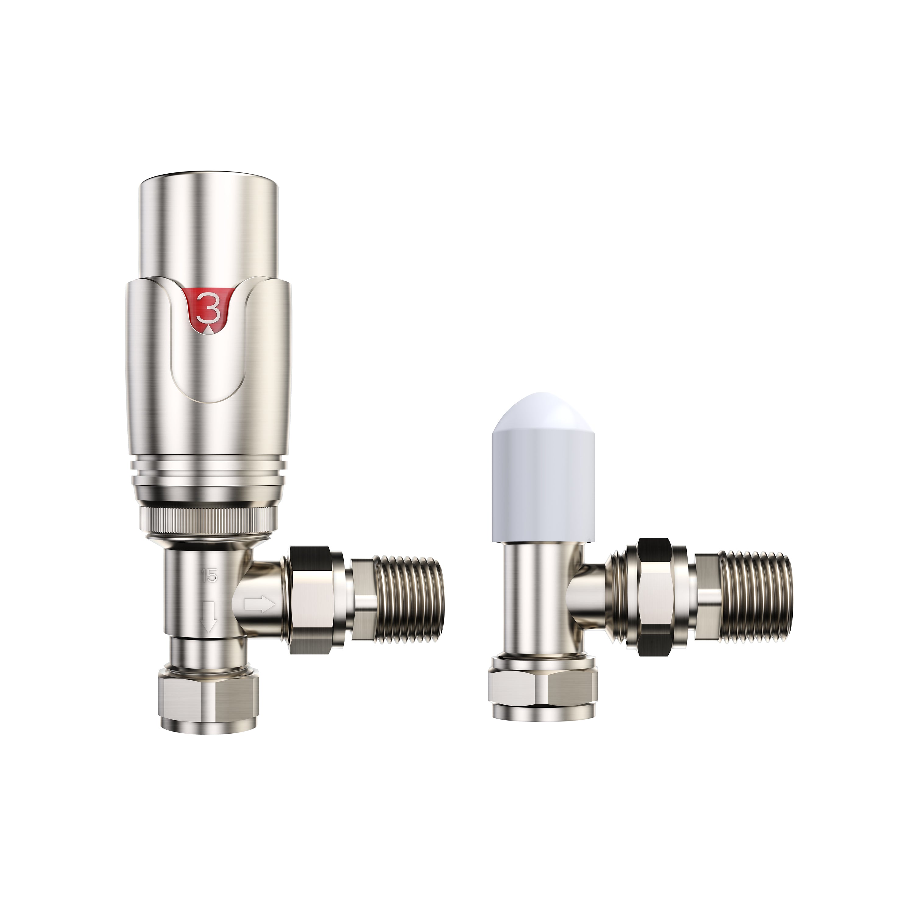 Pro 1/2" Thermostatic Radiator Valve TRV + Lockshield