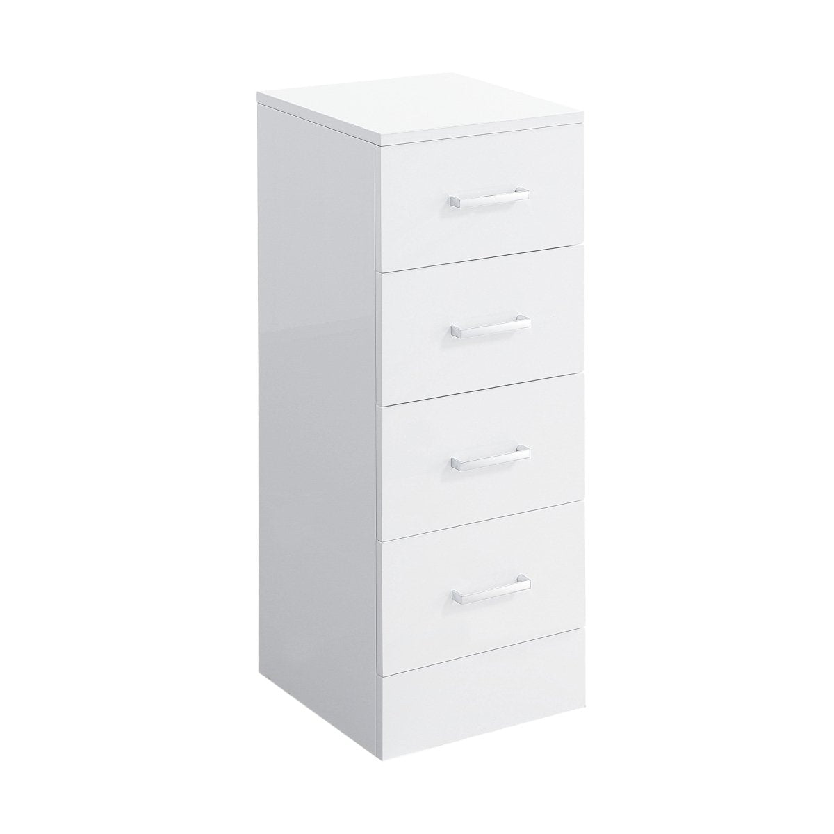 Mars 4 Drawer Storage Unit - Gloss White - Drawer Options