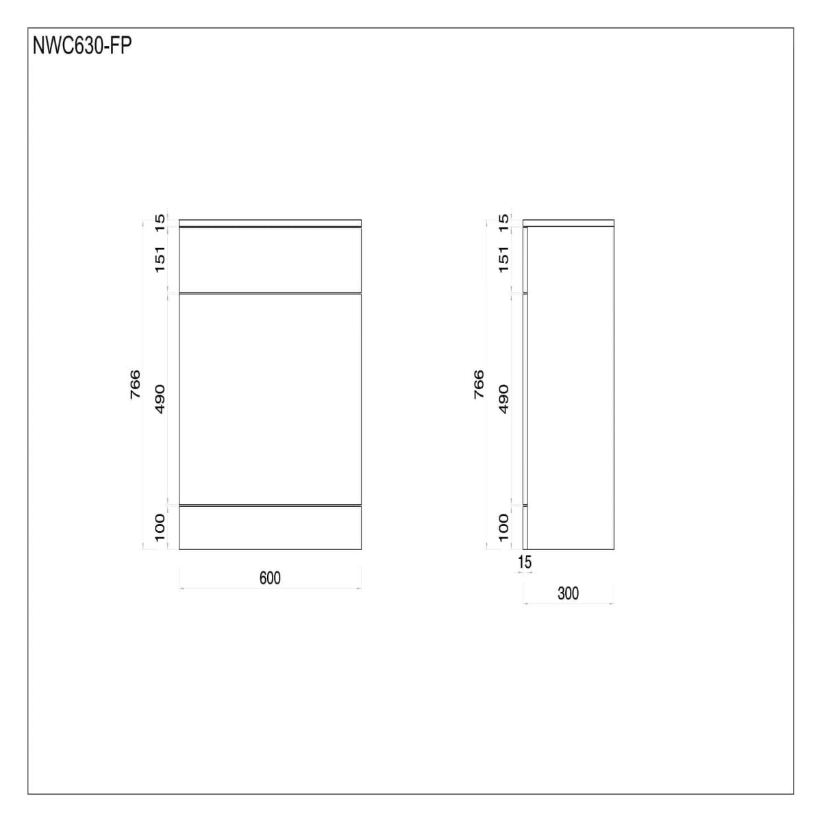 Mars WC Unit - Gloss White