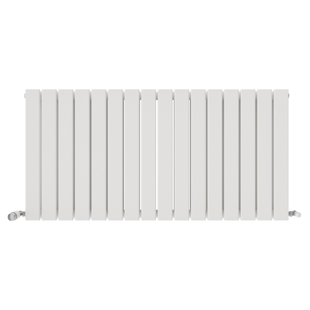 iBathUK Apex Horizontal Double Panel Slim Flat Radiator, Designer Radiator, UK Radiators, Slim Radiators