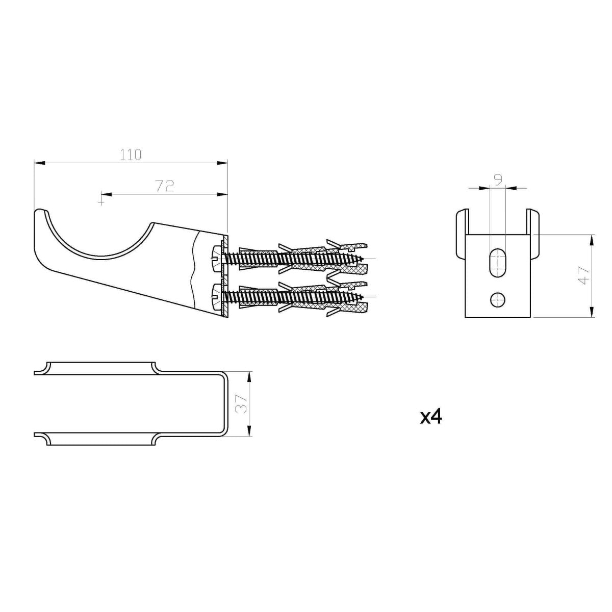 Helena MKII Column Vertical Radiator - Raw Metal