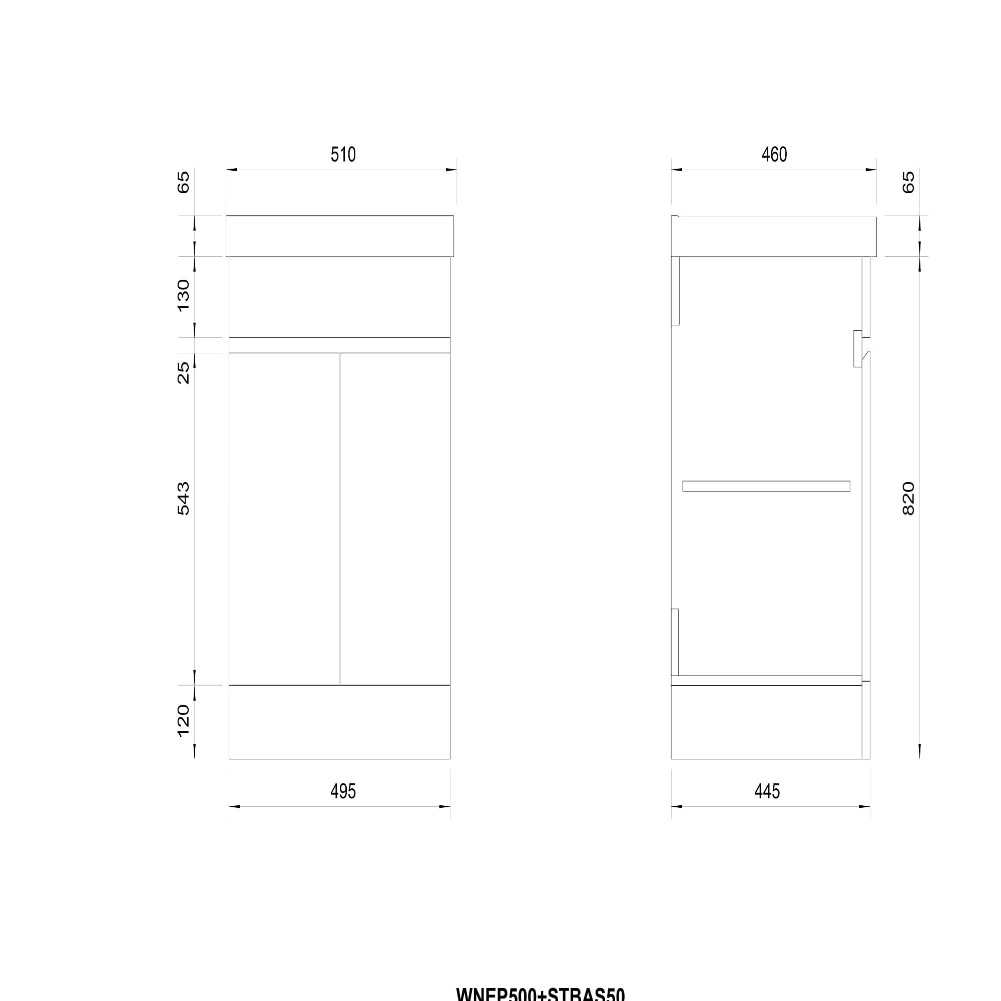 Modern Floor Standing Vanity Unit With Basin - 1 TH