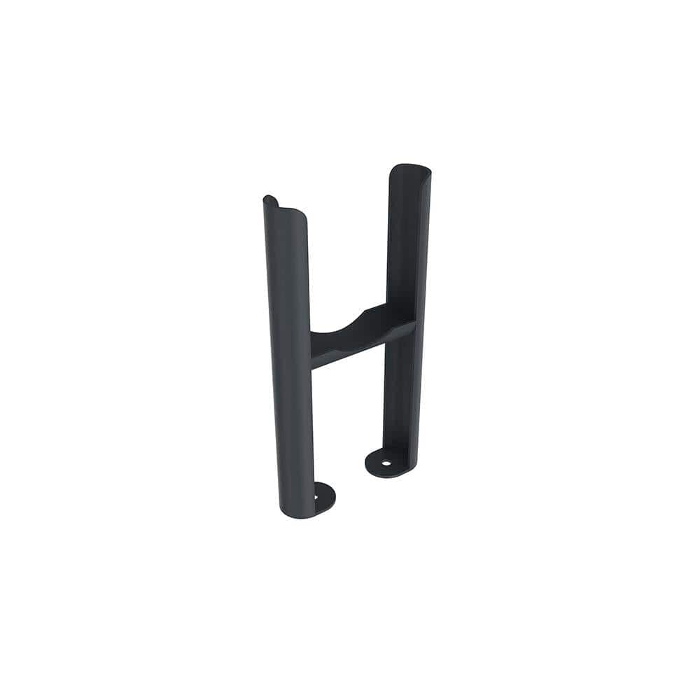 IBathUk Anthracite Floor Mount Radiator Leg Kit Brackets for Traditional 3 Bar Radiator