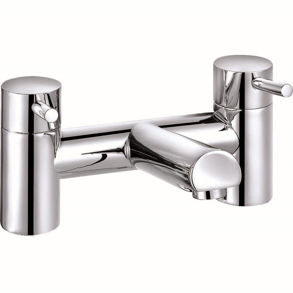 VeeBath Derby Bath Basin Taps Set Designer Chrome Sink Mixer & Bath Filler Tap