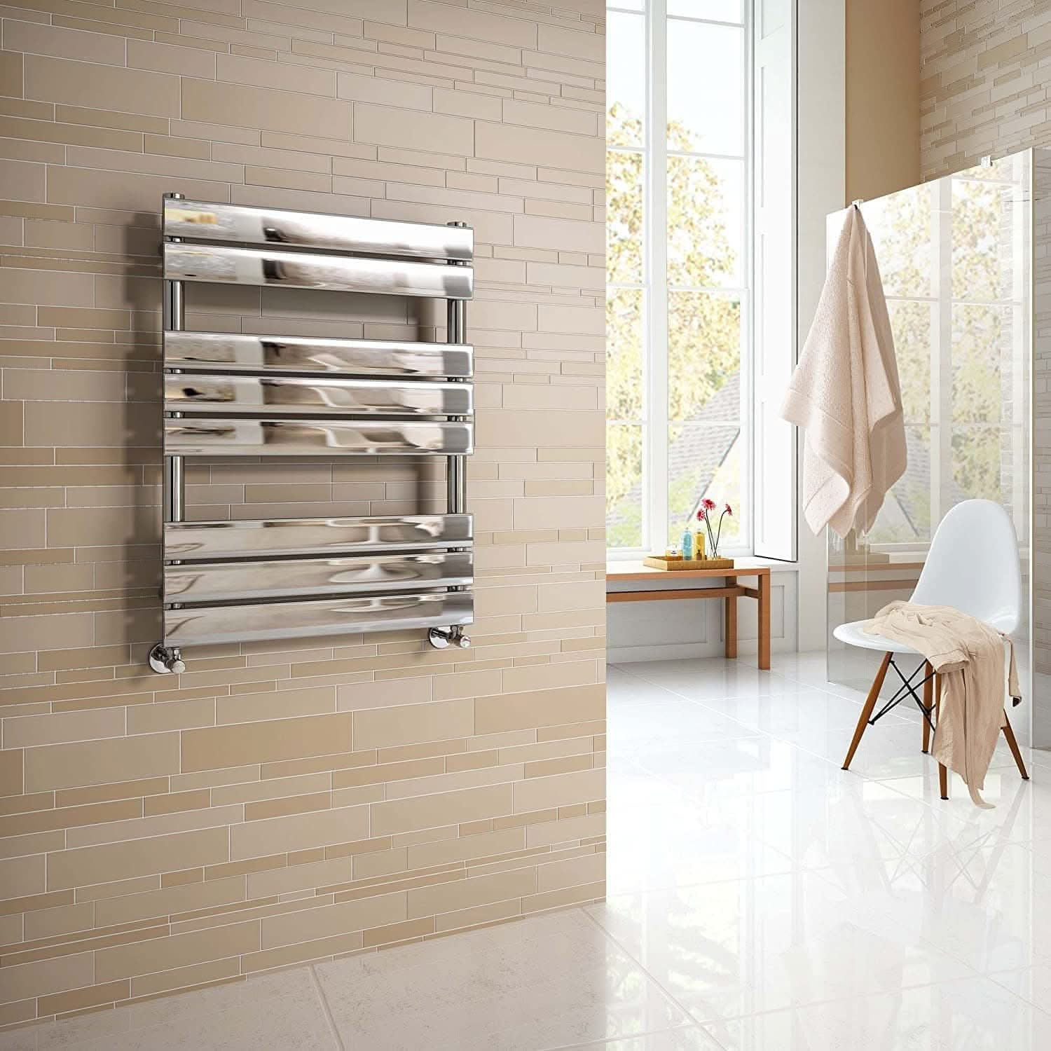 Lambeth Designer Flat Panel Heated Towel Rail