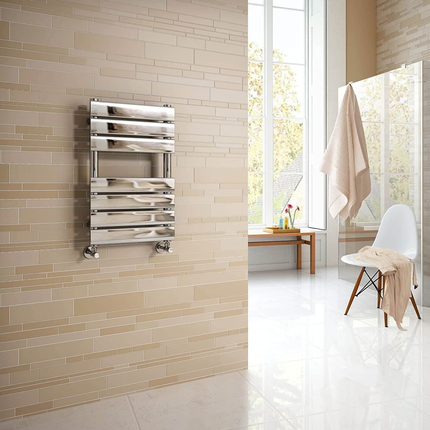 Lambeth Designer Flat Panel Heated Towel Rail