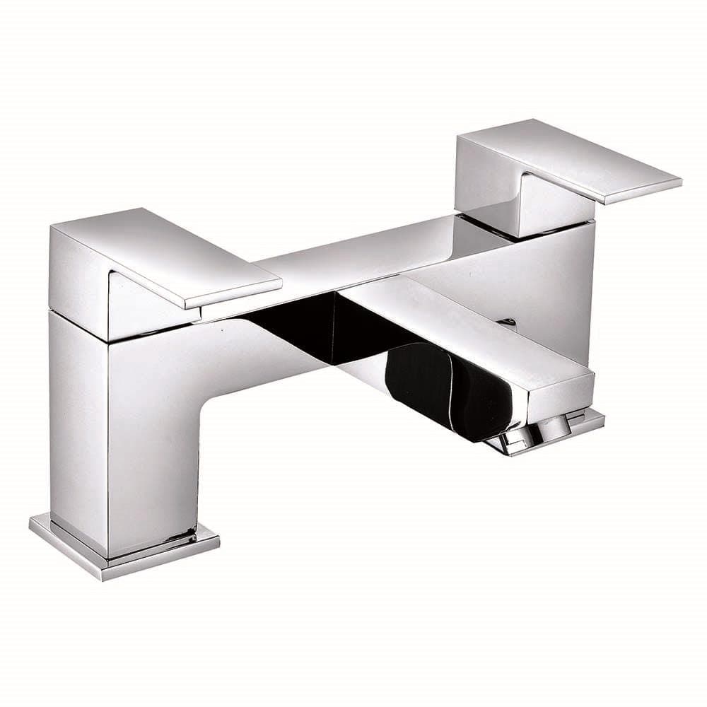 VeeBath Margate Bath Basin Taps Set Designer Chrome Sink Mixer & Bath Filler Tap