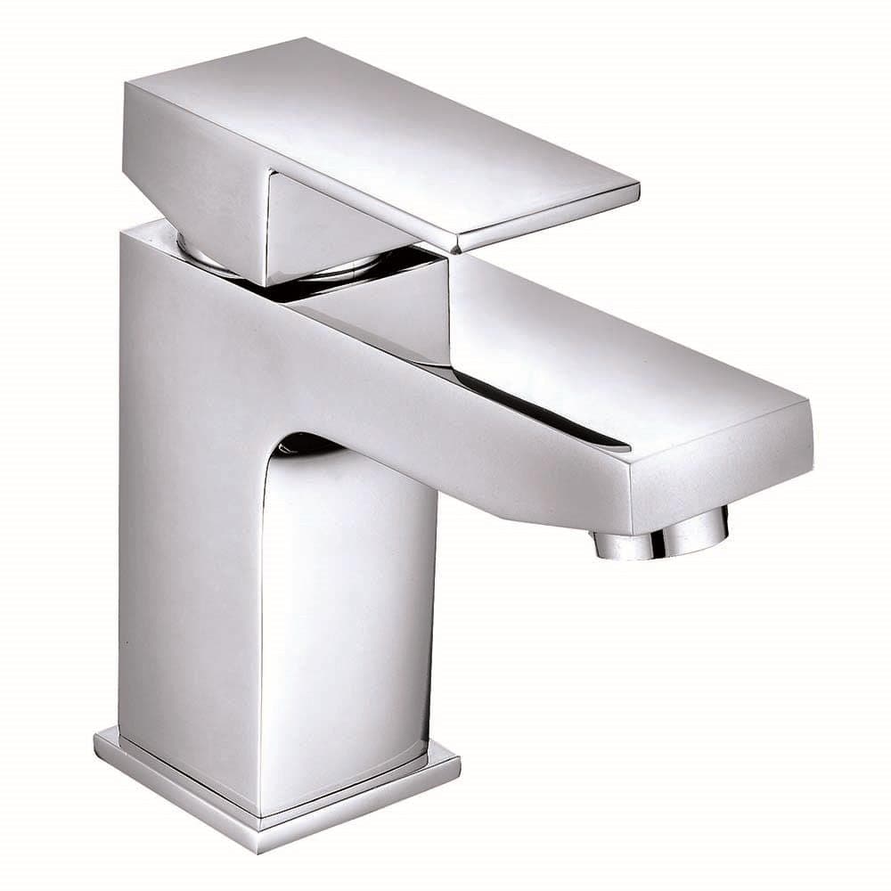 VeeBath Margate Bath Basin Taps Set Designer Chrome Sink Tap & Bath Shower Mixer