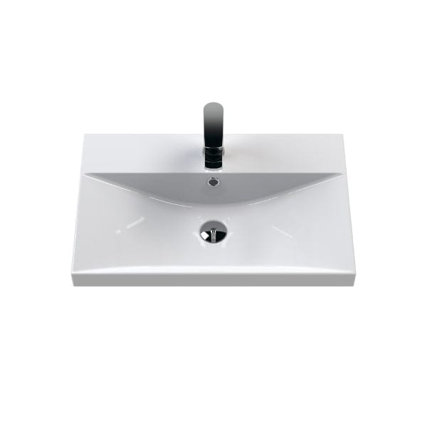 Nuie Wall Hung Vanity Units,Modern Vanity Units,Basins With Wall Hung Vanity Units,Nuie Nuie Arno 1 Drawer Wall Hung Vanity Unit With Basin-3 600mm Wide