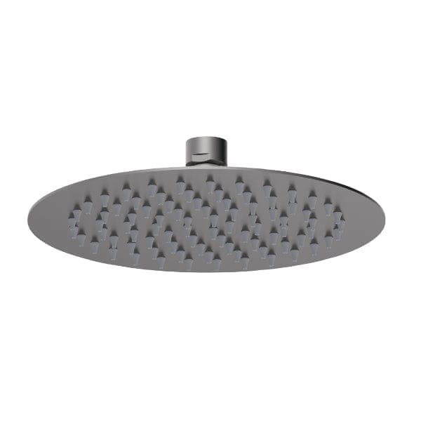 Nuie Shower Heads Brushed Gun Metal Nuie Arvan Fixed Shower Head 200mm x 200mm