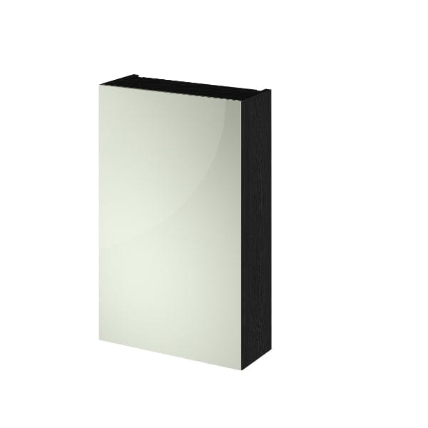 Nuie Non Illuminated Mirror Cabinets,Nuie Charcoal Black Nuie Athena 1 Door Non Illuminated Mirrored Cabinet 715mm x 450mm