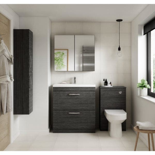 Nuie Floor Standing Vanity Units,Modern Vanity Units,Basins With Floor Standing Vanity Units,Nuie Nuie Athena 2 Door Floorstanding Vanity Unit With Basin-3 600mm Wide