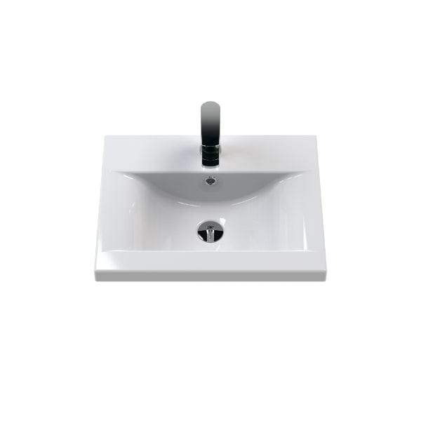 Nuie Wall Hung Vanity Units,Modern Vanity Units,Basins With Wall Hung Vanity Units,Nuie Nuie Athena 2 Door Wall Hung Vanity Unit With Basin-2 500mm Wide