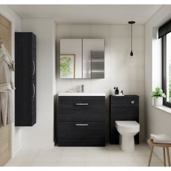 Nuie Floor Standing Vanity Units,Modern Vanity Units,Basins With Floor Standing Vanity Units,Nuie Nuie Athena 2 Drawer Floorstanding Vanity Unit With Basin-2 600mm Wide