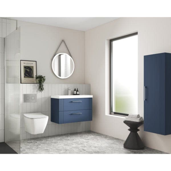 Nuie Wall Hung Vanity Units,Modern Vanity Units,Basins With Wall Hung Vanity Units, Nuie Nuie Deco 2 Drawer Wall Hung Vanity Unit With Basin-4 600mm Wide