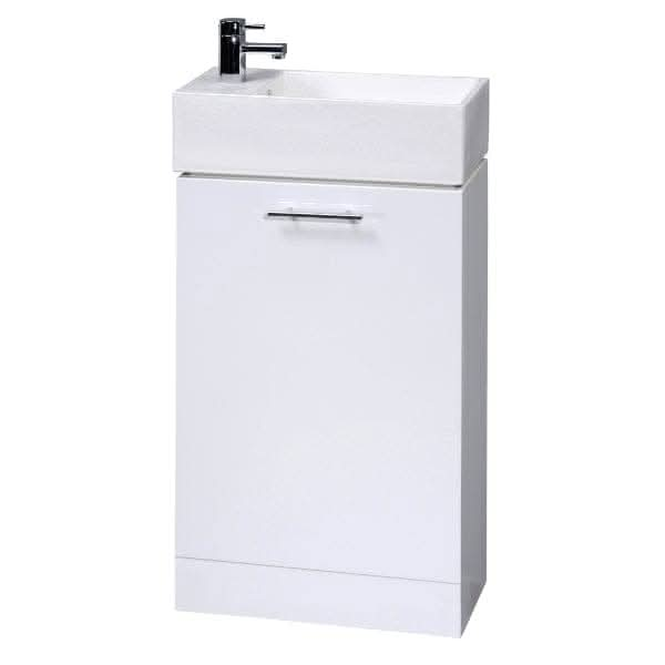 Nuie Mayford 1 Door Floorstanding Vanity Unit With Basin 480mm Wide ...