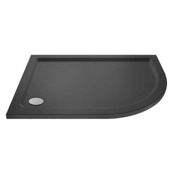 Nuie Offset Quadrant Shower Trays,Shower Trays,Nuie 900mm x 760mm / Right Nuie Offset Quadrant Shower Tray - Slate Grey