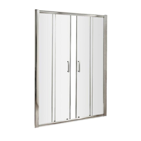 Nuie Sliding Shower Doors,Nuie,Shower Doors 1500mm Nuie Pacific Double Sliding Shower Door With Handle - Chrome