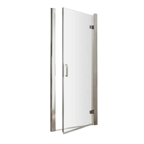 Nuie Hinged Shower Doors,Shower Doors,Nuie 900mm Nuie Pacific Hinged Shower Door With Handle - Chrome