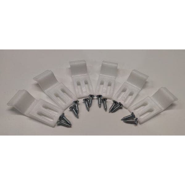 Nuie Shower Bath Panel Clips - White - Bathroom4Less