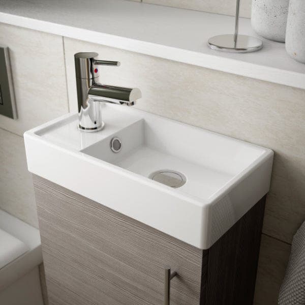 Nuie Wall Hung Vanity Units,Modern Vanity Units,Basins With Wall Hung Vanity Units,Nuie Nuie Vault 1 Door Wall Hung Vanity Unit With Basin 400mm Wide