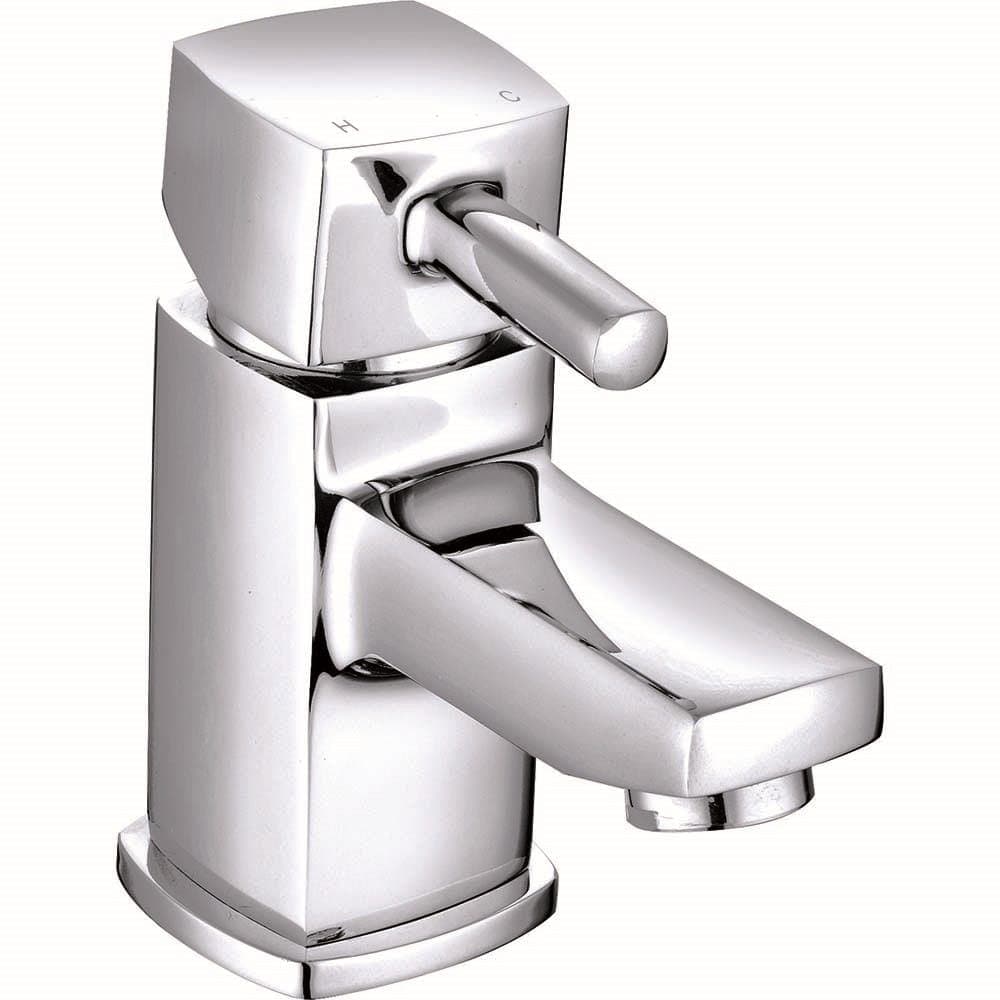 VeeBath Oldham Bath Basin Taps Set Designer Chrome Sink Mixer & Bath Filler Tap