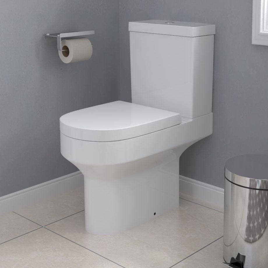 iBathUK Toilets > Close Coupled Toilets Rimini Ceramic Close Coupled Toilet - White