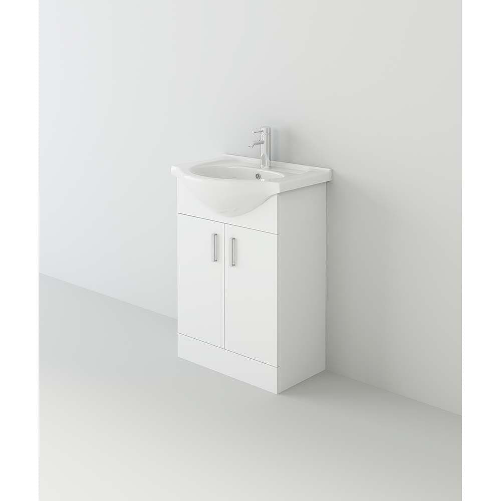 VeeBath Rosina Vanity Unit, Toilet & Single Ended Bath Bathroom Suite - 1800mm