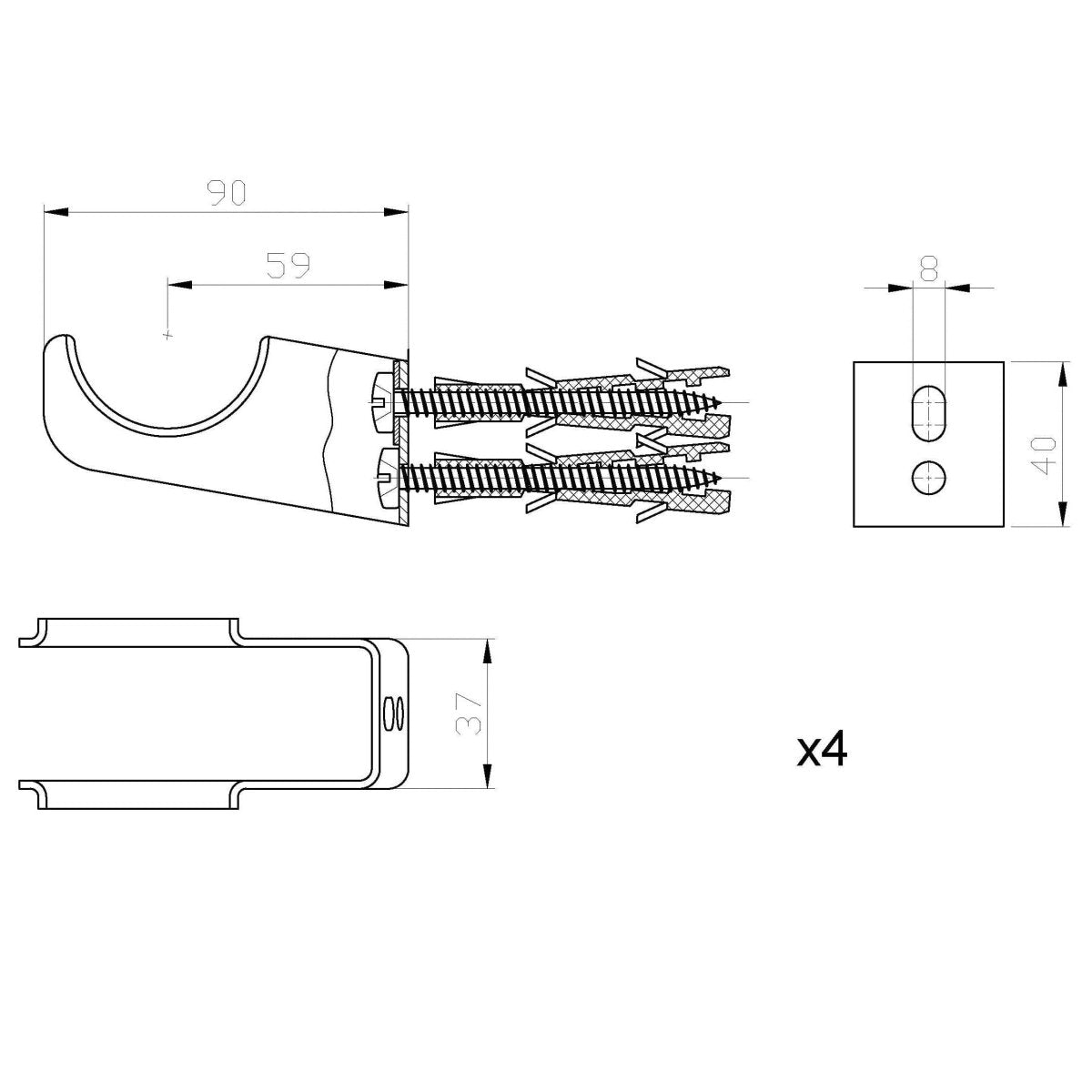 Bathroom4less Heating,Heated Towel Rails,Column Radiators Traditional Horizontal Column Radiator